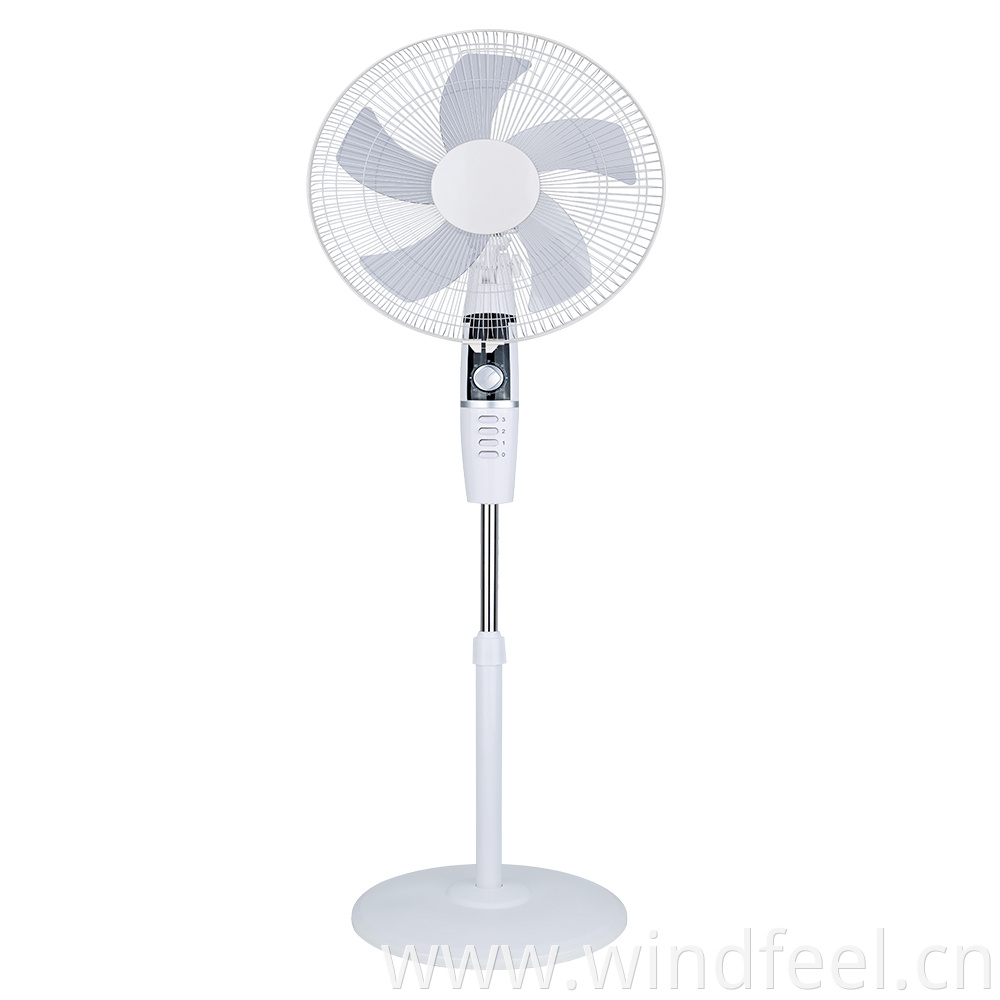 Home Round Cross Base Pedestal Floor Standing 16 Inch Plastic Electric Stand Fan